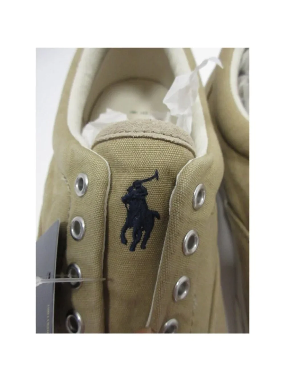 Polo Ralph Lauren Sneakers 11 D Thorton Washed Canvas Pony Low Top